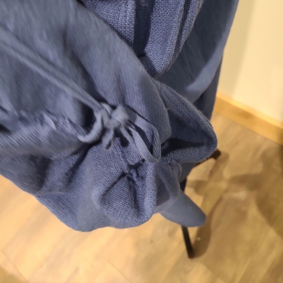 Lands Downunder GAUZY 100% COTTON BLUE Womens Size S. Italy lagenlook maxi skirt - Picture 6 of 9